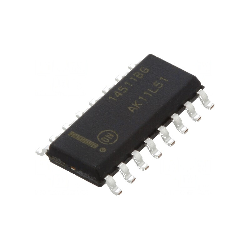 IC BCD 7 Segmente Decodor Declanșator Clichet SMD | Electronic-mag.ro | Componente Electronice