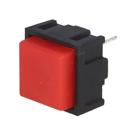 Comutator tastatură SPST-NO 0,025A/50VDC roşie 7,5mm | Electronic-mag.ro | Componente Electronice
