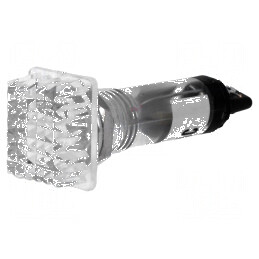 Lampă de control neon convex albă 230VAC Ø10mm IP20 | Electronic-mag.ro | Componente Electronice