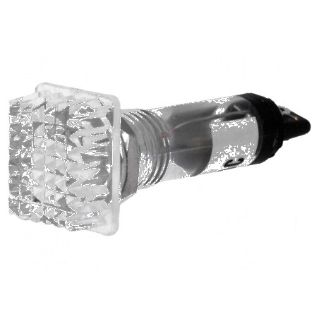 Lampă de control neon convex albă 230VAC Ø10mm IP20 | Electronic-mag.ro | Componente Electronice