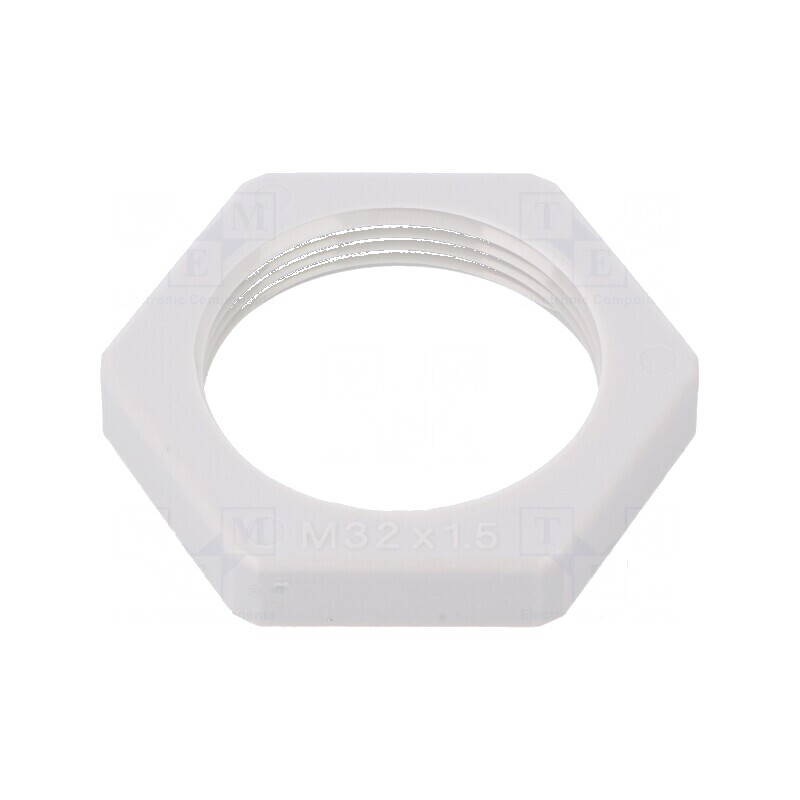 Piuliță M32 poliamidă 7mm Cheie 41mm gri deschis Pas 1,5 | Electronic-mag.ro | Componente Electronice Piuliță M32 poliamidă 7mm Cheie 41mm gri deschis Pas 1,5 | Electronic-mag.ro | Componente Electronice