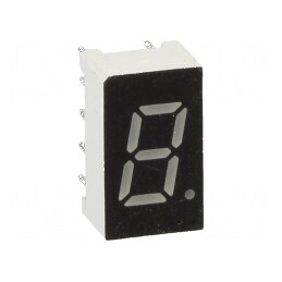 Afişaj LED 7 segmente 7,62mm albastru 60mcd | Electronic-mag.ro | Componente Electronice