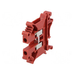 Conector termic îmbinare şine 0,2-4mm2 1 borne 2 roşu PC 800V | Electronic-mag.ro | Componente Electronice