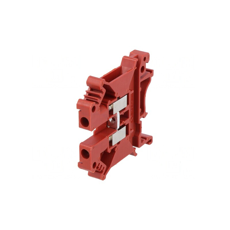 Conector termic îmbinare şine 0,2-4mm2 1 borne 2 roşu PC 800V | Electronic-mag.ro | Componente Electronice
