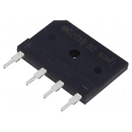 Punte Redresoare Monofazat Urmax 800V 20A 240A | Electronic-mag.ro | Componente Electronice