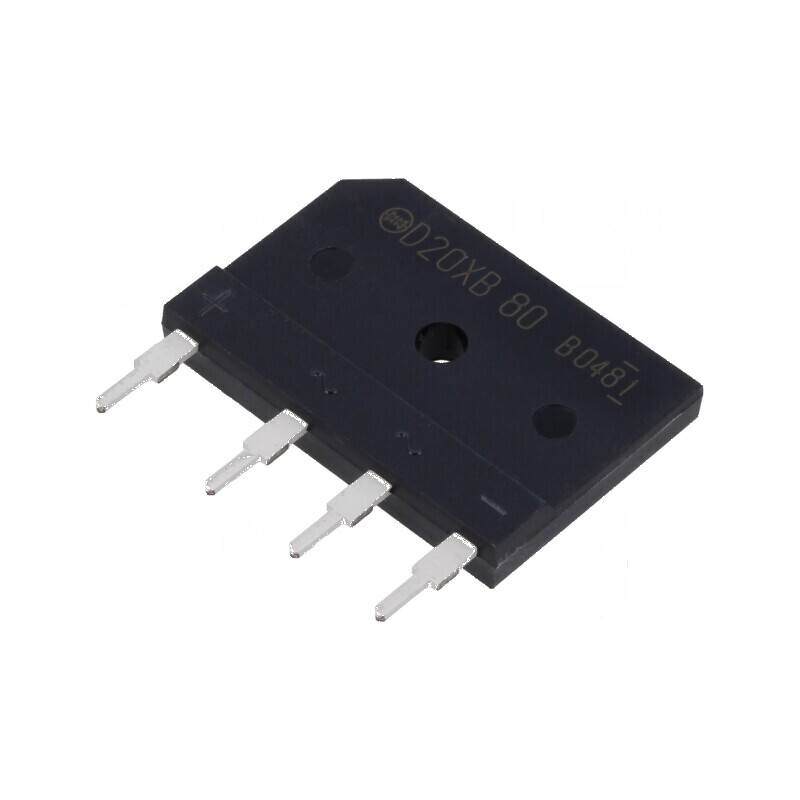 Punte Redresoare Monofazat Urmax 800V 20A 240A | Electronic-mag.ro | Componente Electronice