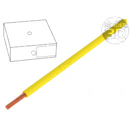 Cablu H07V-K 2,5mm² PVC Galben 450V 750V Clasa 5 | Electronic-mag.ro | Componente Electronice