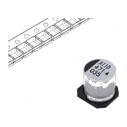 Condensator electrolitic SMD 470uF 35V 12,5x13,5mm 5000h | Electronic-mag.ro | Componente Electronice