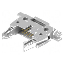 Conector IDC mufă tată 10 pini cu suport și ejector 3A | Electronic-mag.ro | Componente Electronice
