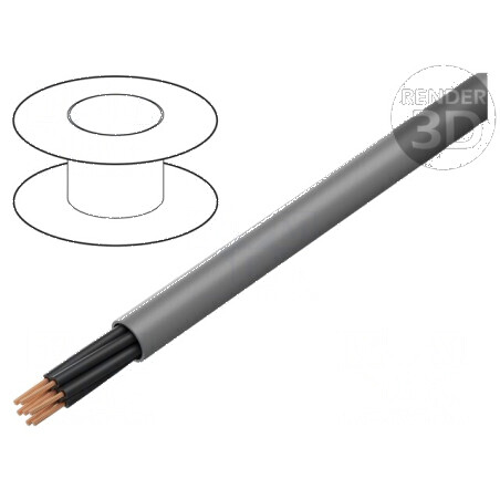 Cablu BiT 500 2x0,75mm2 neecranat 300V 500V cu litat gri | Electronic-mag.ro | Componente Electronice