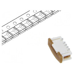 Conector FFC/FPC vertical ZIF SMT Slider 50V 500mA aurit | Electronic-mag.ro | Componente Electronice