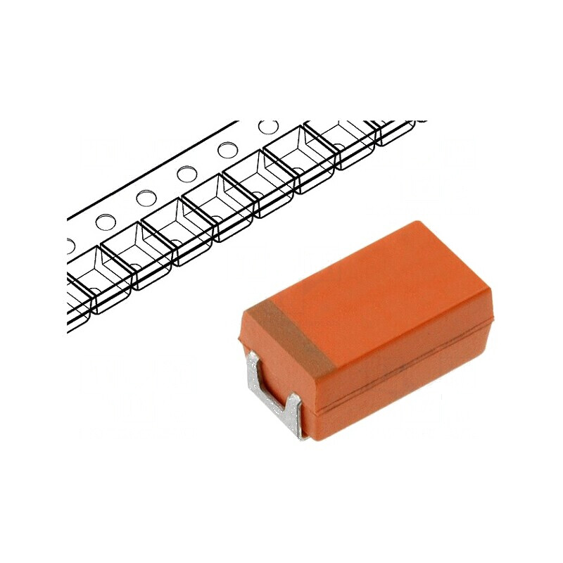 Condensator OxiCap SMD 100uF 6.3VDC Niobiu C 2312 ±20% | Electronic-mag.ro | Componente Electronice