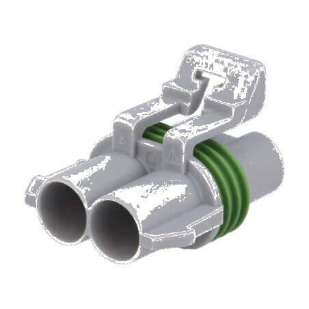 Conector automotive mufă mamă Ducon 6.3 pe cablu PIN 2 gri | Electronic-mag.ro | Componente Electronice