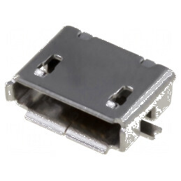 Conector USB AB micro soclu SMT 5 PIN USB 2.0 aurit | Electronic-mag.ro | Componente Electronice