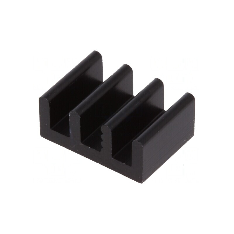 Radiator extrudat aluminiu negru 10mm L, 14mm W, 6mm H, 66K/W | Electronic-mag.ro | Componente Electronice Radiator extrudat aluminiu negru 10mm L, 14mm W, 6mm H, 66K/W | Electronic-mag.ro | Componente Electronice