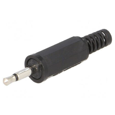 Conector Jack 2,5mm mufă tată mono cu manșon drept | Electronic-mag.ro | Componente Electronice