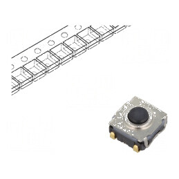Microîntrerupător TACT SPST-NO 0,05A/32VDC SMT Poz: 2 | Electronic-mag.ro | Componente Electronice