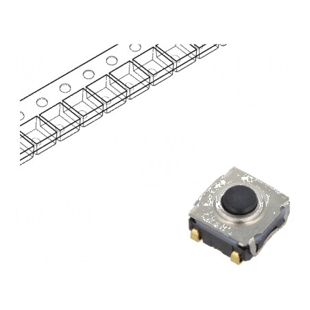 Microîntrerupător TACT SPST-NO 0,05A/32VDC SMT Poz: 2 | Electronic-mag.ro | Componente Electronice