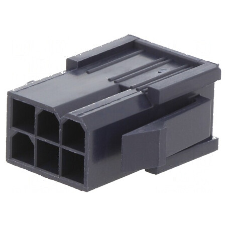 Conector cablu-cablu Mini-Fit Jr 4,2mm PIN 6 Mufă Tată | Electronic-mag.ro | Componente Electronice