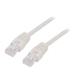 Patch cord U/UTP 5e 0,25m CCA PVC gri 26AWG | Electronic-mag.ro | Componente Electronice