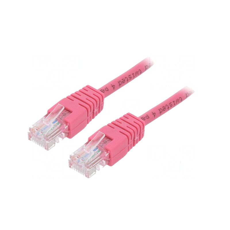 Cablul de rețea U/UTP 5e litat CCA PVC roz 0,5m 26AWG Ø5mm | Electronic-mag.ro | Componente Electronice Cablul de rețea U/UTP 5e litat CCA PVC roz 0,5m 26AWG Ø5mm | Electronic-mag.ro | Componente Electronice