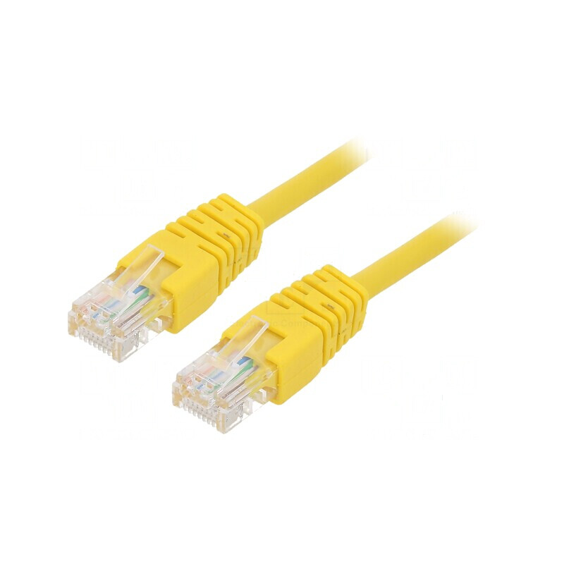 Patch cord U/UTP 5e 0,5m galben CCA PVC 26AWG | Electronic-mag.ro | Componente Electronice Patch cord U/UTP 5e 0,5m galben CCA PVC 26AWG | Electronic-mag.ro | Componente Electronice