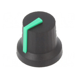 Buton rotativ cu indicator din plastic, 6mm, Ø16,8x14,5mm | Electronic-mag.ro | Componente Electronice