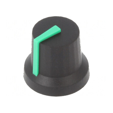 Buton rotativ cu indicator din plastic, 6mm, Ø16,8x14,5mm | Electronic-mag.ro | Componente Electronice