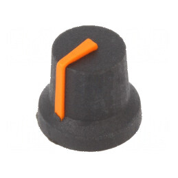 Buton rotativ cu indicator din plastic, 6mm, Ø16,8x14,5mm | Electronic-mag.ro | Componente Electronice