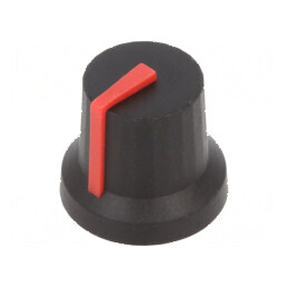 Buton rotativ cu indicator din plastic, 6mm, Ø16,8x14,5mm | Electronic-mag.ro | Componente Electronice