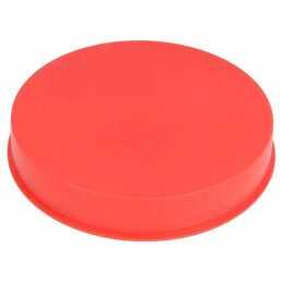 Obturator Corp Roșu Diametru 166mm Înălțime 28mm LDPE cu Împingere | Electronic-mag.ro | Componente Electronice