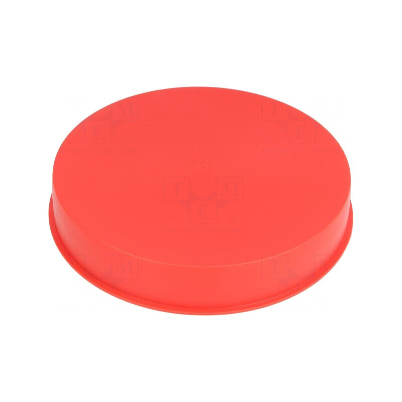 Obturator Corp Roșu Diametru 166mm Înălțime 28mm LDPE cu Împingere | Electronic-mag.ro | Componente Electronice