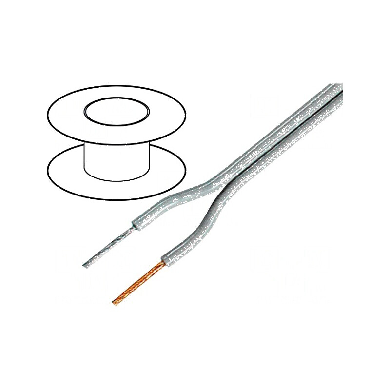 Cablu difuzor 2x0,35mm2 OFC gri neecranat PVC | Electronic-mag.ro | Componente Electronice Cablu difuzor 2x0,35mm2 OFC gri neecranat PVC | Electronic-mag.ro | Componente Electronice