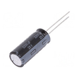 Condensator electrolitic low ESR 2200uF 25VDC THT Ø12,5x30mm | Electronic-mag.ro | Componente Electronice