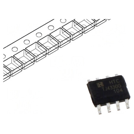 Stabilizator de tensiune LDO reglabil 0,6-5,5V 3A SOP8PP | Electronic-mag.ro | Componente Electronice