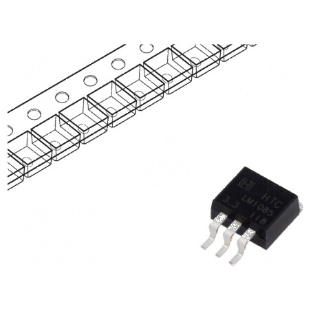 Stabilizator de tensiune LDO nereglabil 3,3V 3A TO263-3 | Electronic-mag.ro | Componente Electronice