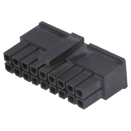 Conector cablu-placă MF30 3mm PIN 18 mamă fără contacte | Electronic-mag.ro | Componente Electronice
