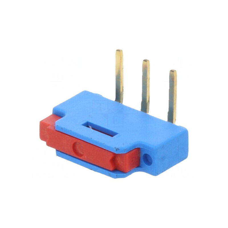 Comutator glisant 2 poziții 0,3A 24VDC THT pentru PCB în unghi | Electronic-mag.ro | Componente Electronice