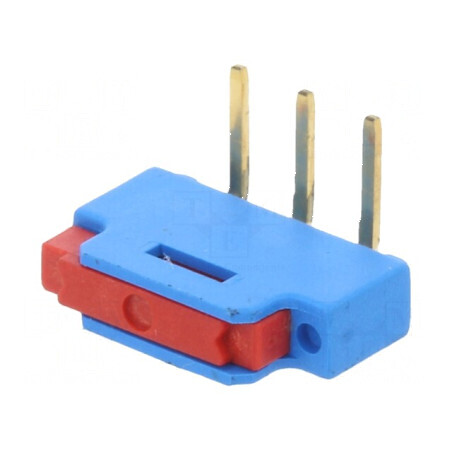 Comutator glisant 2 poziții 0,3A 24VDC THT pentru PCB în unghi | Electronic-mag.ro | Componente Electronice