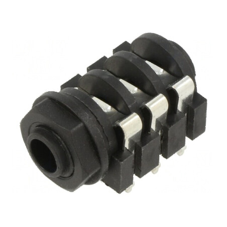 Conector Jack 6,3mm Stereo cu Întrerupător 3 Piste | Electronic-mag.ro | Componente Electronice