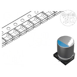 Condensator polimeric 1500uF 2.5VDC ESR 10mΩ SMD | Electronic-mag.ro | Componente Electronice
