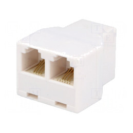 Splitter RJ11 6p4c cu 2 socluri RJ11 | Electronic-mag.ro | Componente Electronice