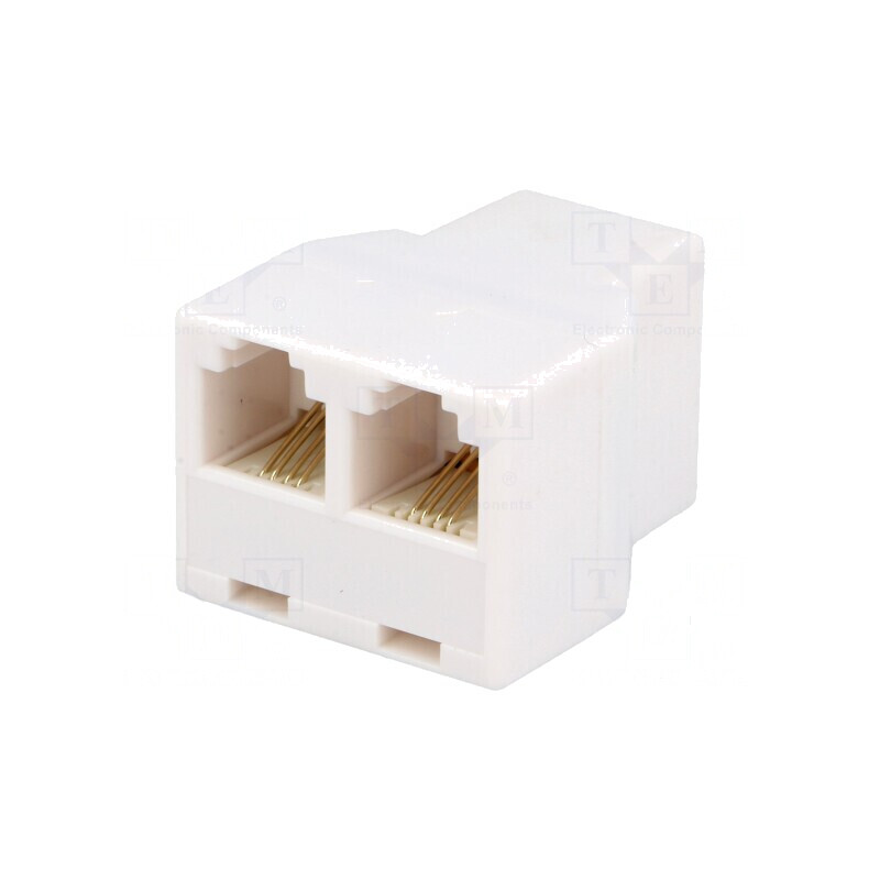 Splitter RJ11 6p4c cu 2 socluri RJ11 | Electronic-mag.ro | Componente Electronice Splitter RJ11 6p4c cu 2 socluri RJ11 | Electronic-mag.ro | Componente Electronice