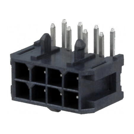 Conector cablu-placă soclu tată Minitek Pwr 3.0 8 PIN 3mm | Electronic-mag.ro | Componente Electronice