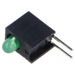 LED 3mm Verde Difuză 20mA | Electronic-mag.ro | Componente Electronice