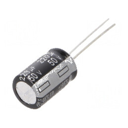 Condensator electrolitic THT 220uF 50VDC Ø10x16mm 5mm | Electronic-mag.ro | Componente Electronice