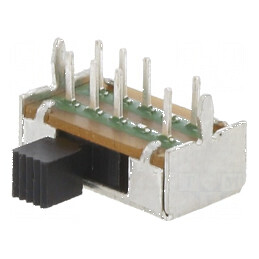 Comutator glisant Poz 3 ON-ON-ON 0,2A/30VDC THT | Electronic-mag.ro | Componente Electronice