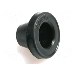 Manşon Ø 23mm gumă neagră pentru panou max. 2mm L: 23mm | Electronic-mag.ro | Componente Electronice