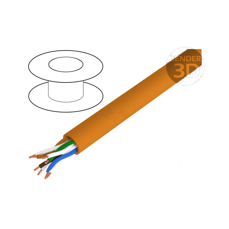 Cablu BiTLAN U/UTP 5e 4x2x24AWG pentru transmisie de date | Electronic-mag.ro | Componente Electronice
