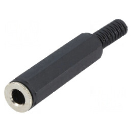 Conector Jack 6,3mm mufă mamă stereo 3 piste drept | Electronic-mag.ro | Componente Electronice